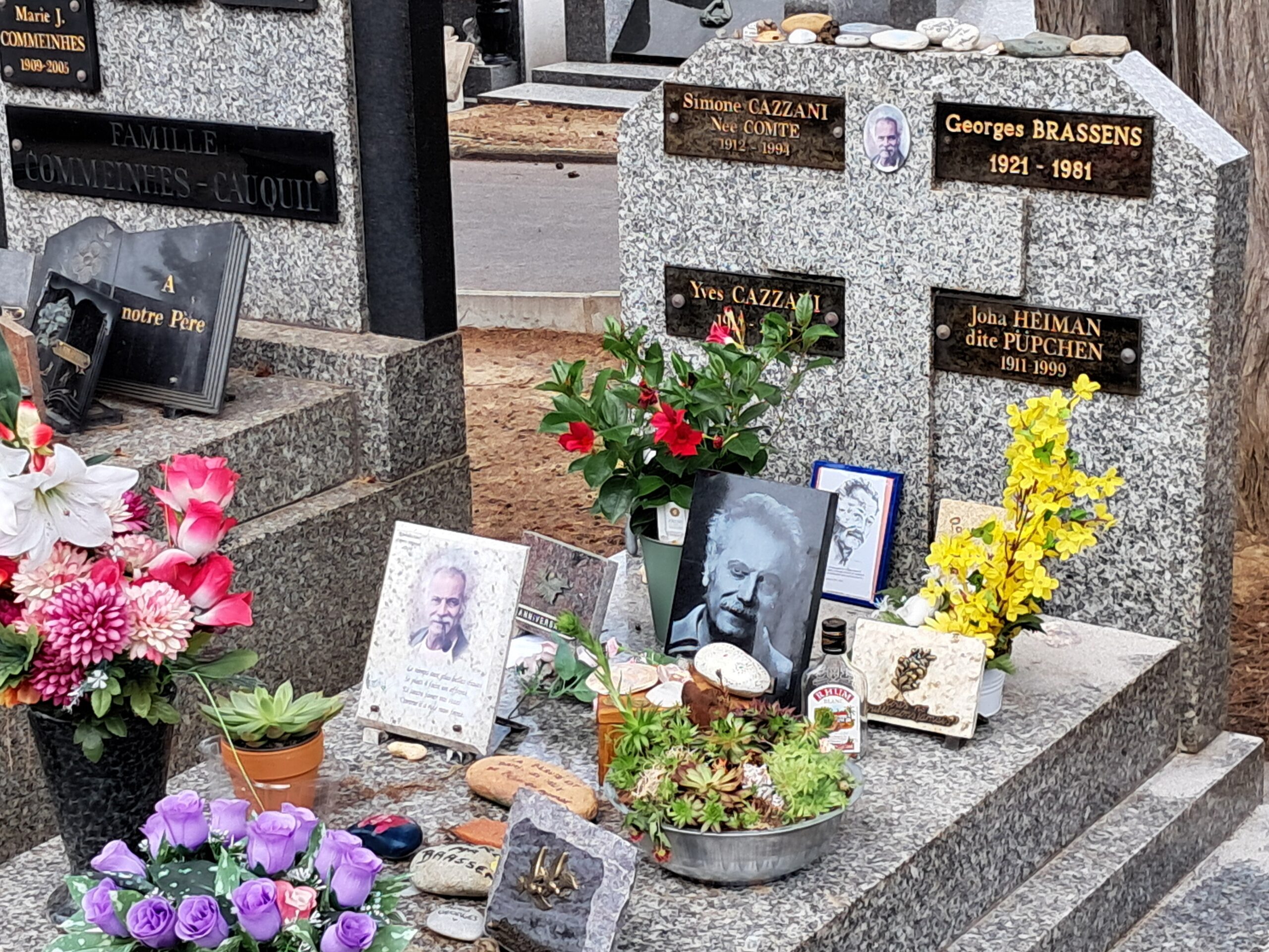 La tombe de Georges Brassens au cimitère Py à Sète