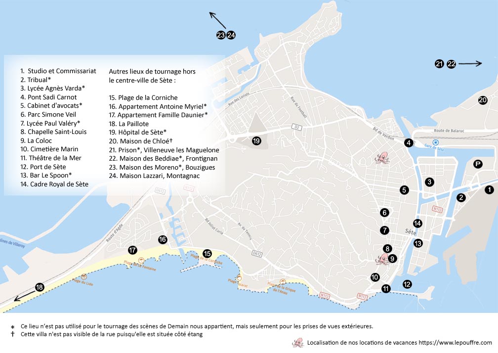 Les lieux de tournage de Demain Nous Appartient
